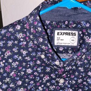 Express Men’s Floral Button Down
